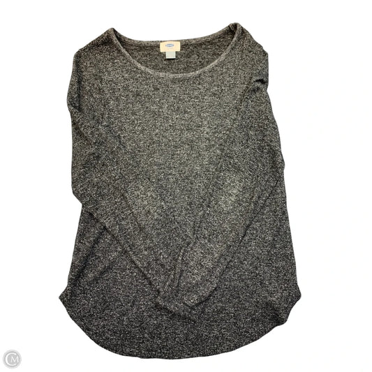 Top Long Sleeve By Old Navy In Grey, Size: M