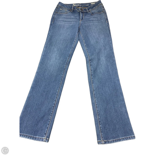 Jeans Straight By Natural Reflections In Blue Denim, Size: 2