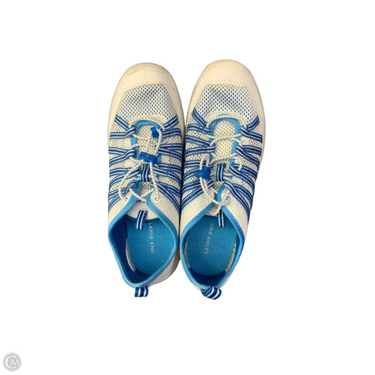 Shoes Sneakers By Lands End In Blue & White, Size: 8