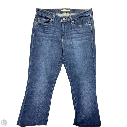 Jeans Boot Cut By Levis In Blue Denim, Size: 12