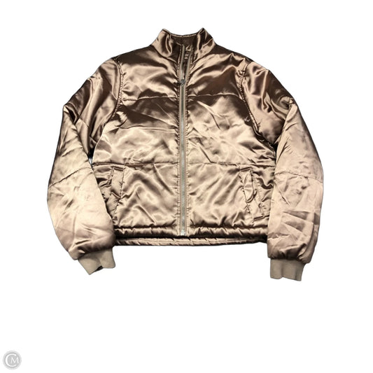 Jacket Puffer & Quilted By Live Love Dream In Brown, Size: 0