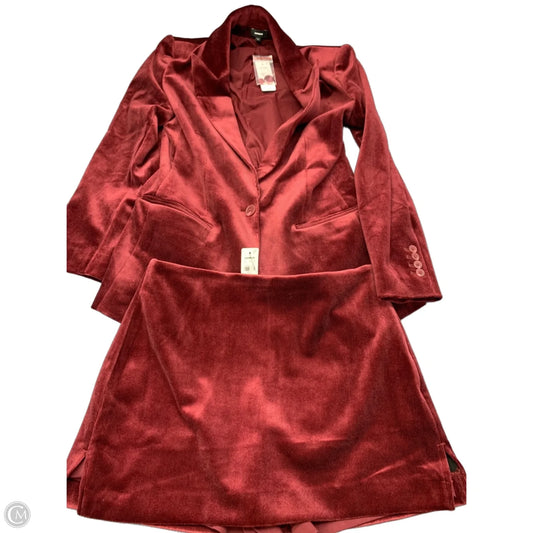 Skirt Set 2pc By Express In Maroon, Size: M