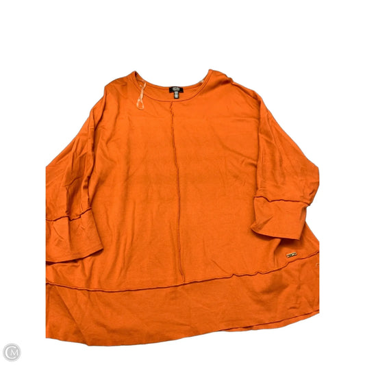 Top Long Sleeve By Jones New York In Orange, Size: 3x
