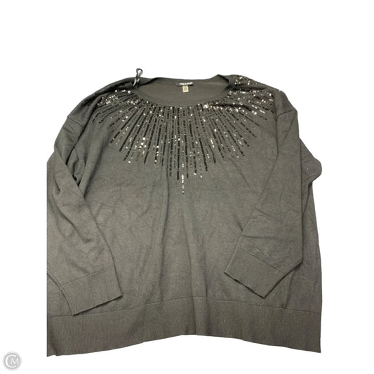 Sweater By Cable And Gauge In Black, Size: 3x
