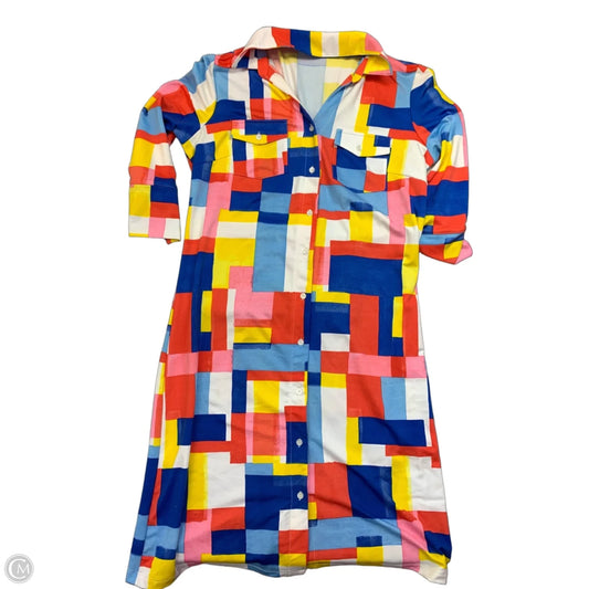 Dress Casual Midi By J Mclaughlin In Multi-colored, Size: M