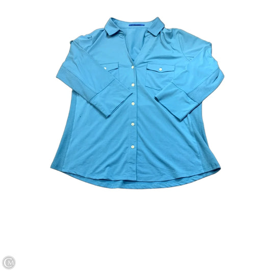 Top Long Sleeve By J Mclaughlin In Blue, Size: L