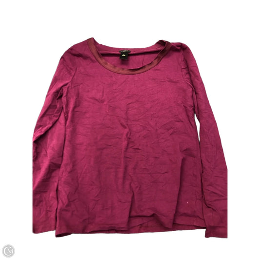 Top Long Sleeve By Ann Taylor In Purple, Size: M