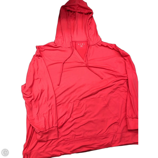 Athletic Sweatshirt Hoodie By Livi Active In Pink, Size: 2x