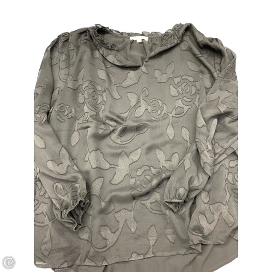Top Long Sleeve By Monday Fun In Black, Size: 2x