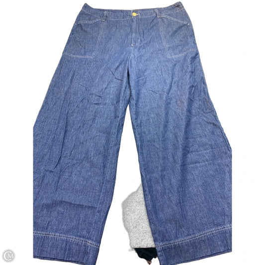 Jeans Straight By Lee In Blue Denim, Size: 18