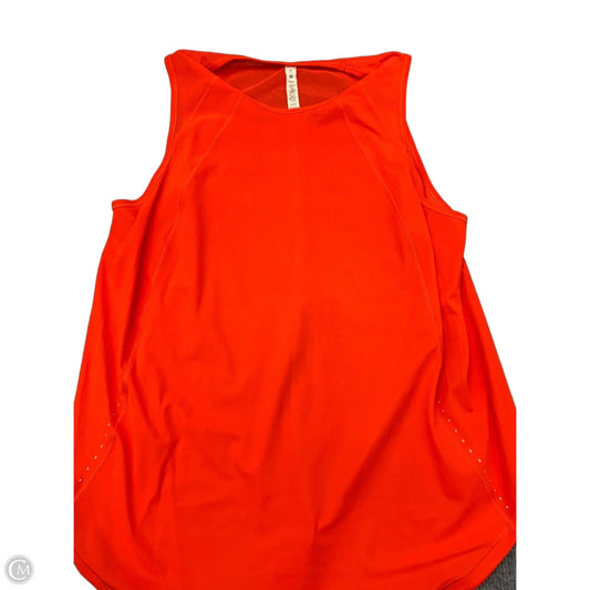 Athletic Top Short Sleeve By Lululemon In Pink, Size: 14