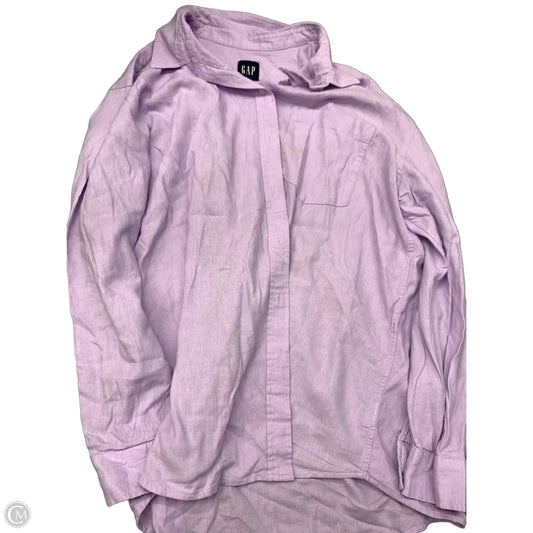 Top Long Sleeve By Gap In Purple, Size: Xl