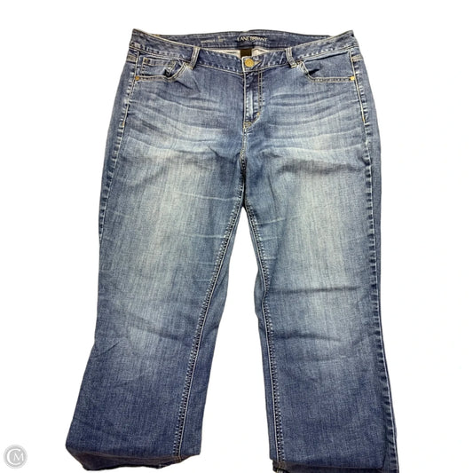 Jeans Straight By Lane Bryant In Blue Denim, Size: 18