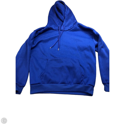 Sweatshirt Hoodie By Shein In Blue, Size: S