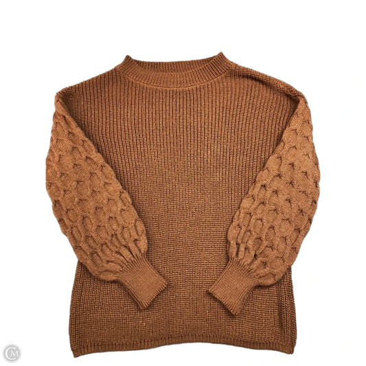 Sweater By Clothes Mentor In Brown, Size: M