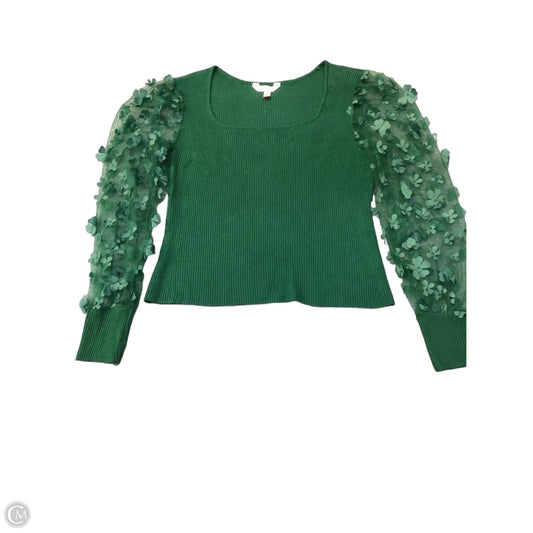 Top Long Sleeve By No Boundaries In Green, Size: L