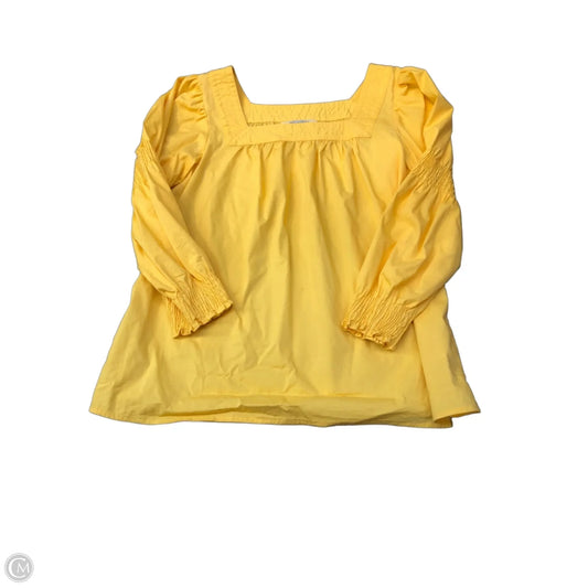 Top Long Sleeve By The Pioneer Woman In Yellow, Size: M