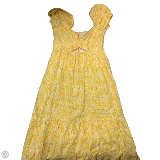 Dress Casual Midi By Cinc A Sept In Yellow, Size: 6