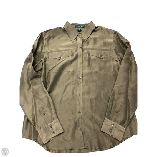 Top Long Sleeve By Lauren By Ralph Lauren In Green, Size: 12