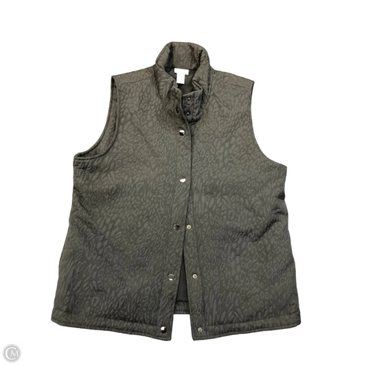 Vest Puffer & Quilted By Chicos In Grey, Size: 8