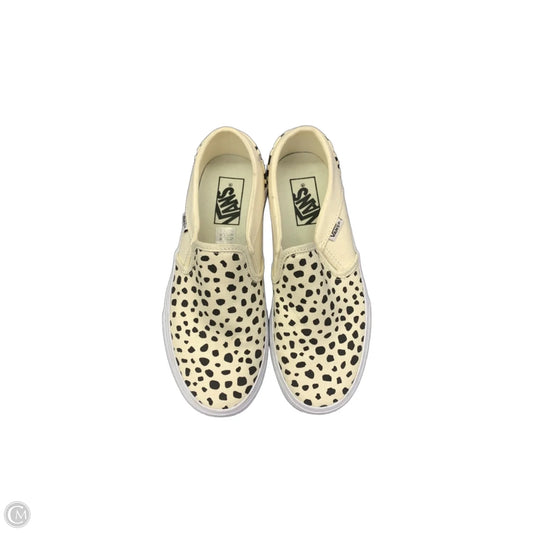 Shoes Flats By Vans In Black & White, Size: 7