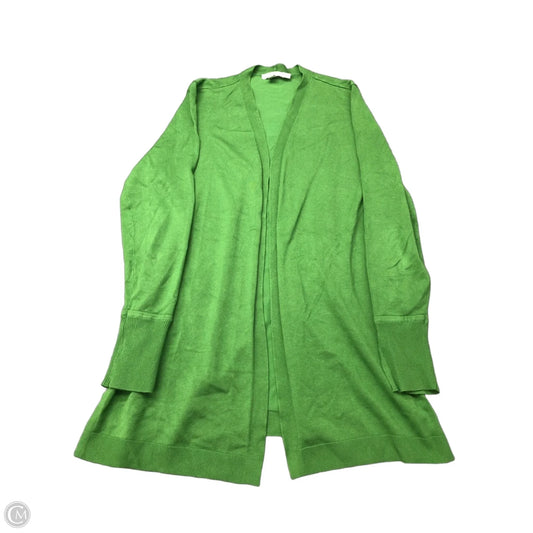 Sweater Cardigan By Chicos In Green, Size: S