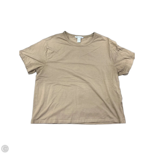 Athletic Top Short Sleeve By Athleta In Brown, Size: M