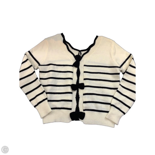 Sweater By Clothes Mentor In Black & White, Size: M