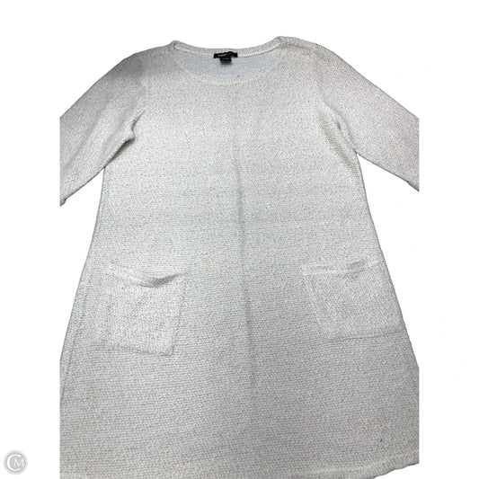 Dress Sweater By Robert Louis In White, Size: L