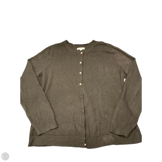 Sweater Cardigan By Croft And Barrow In Black, Size: Xxl