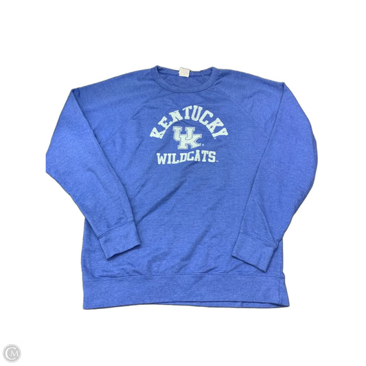Sweatshirt Crewneck By Clothes Mentor In Blue, Size: Xl