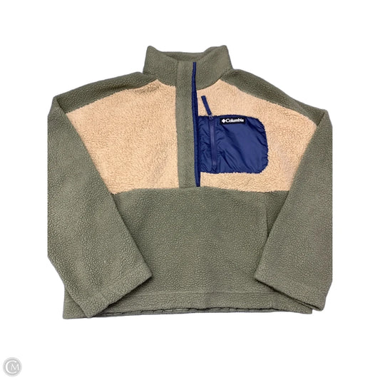 Sweatshirt Collar By Columbia In Brown & Green, Size: L