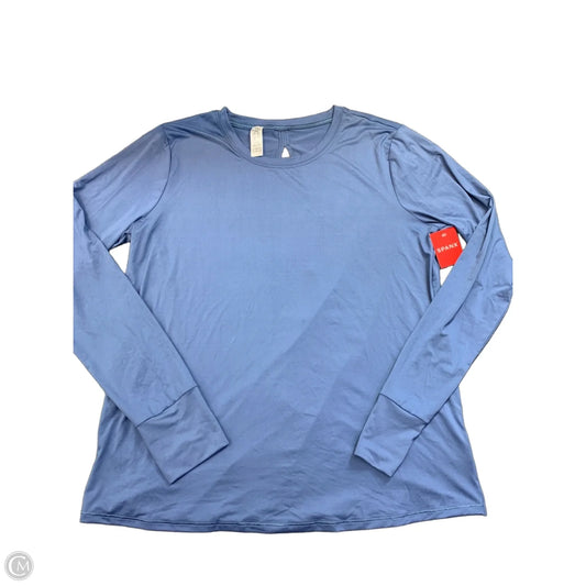 Athletic Top Long Sleeve Crewneck By Spanx In Blue, Size: L