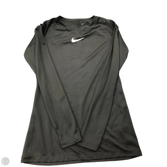 Top Long Sleeve By Nike Apparel In Black, Size: S
