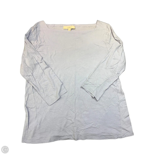 Top Long Sleeve By Loft In Purple, Size: L