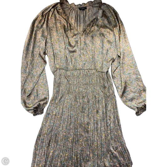 Dress Casual Midi By Current Air In Brown, Size: L