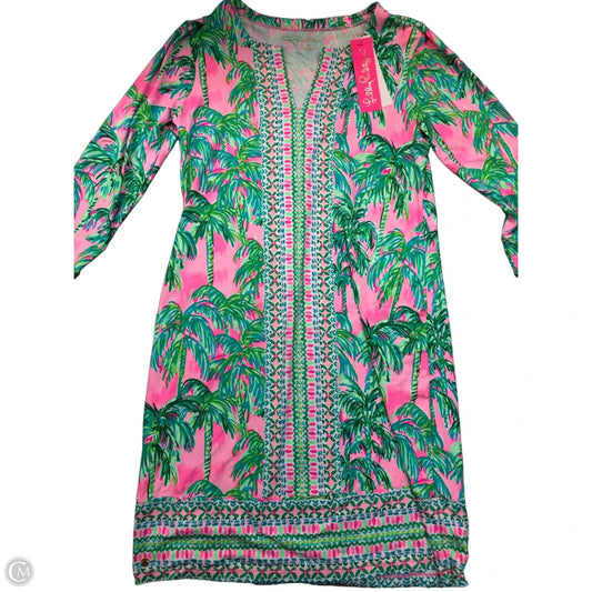 Dress Designer By Lilly Pulitzer In Green & Pink, Size: M