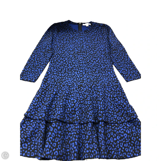 Dress Sweater By Michael By Michael Kors In Black & Blue, Size: M