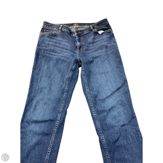 Jeans Straight By J. Jill In Blue Denim, Size: 12