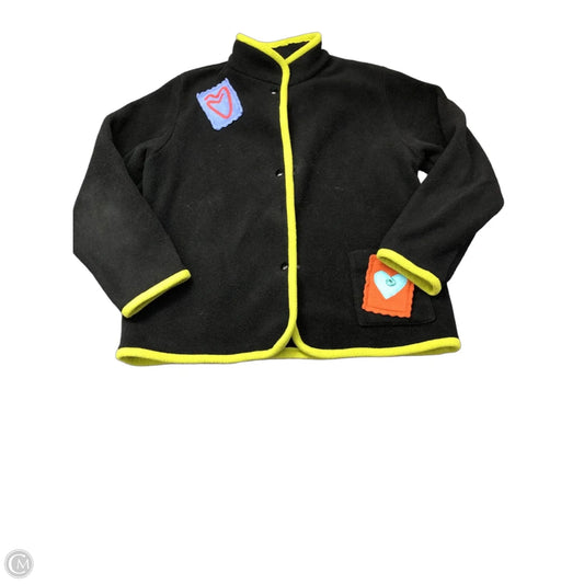 Jacket Fleece By Clothes Mentor In Black, Size: M