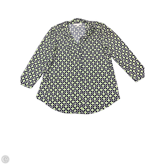 Top Long Sleeve By Charter Club In Navy, Size: S