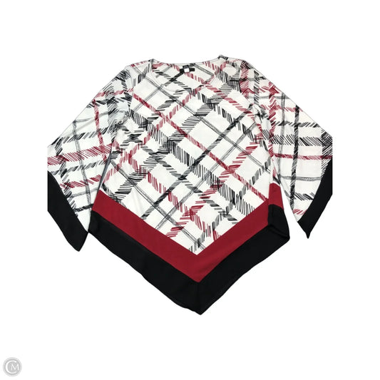 Top 3/4 Sleeve By Alfani In Red & White, Size: M