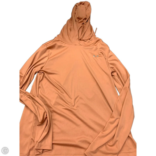 Athletic Sweatshirt Hoodie By Under Armour In Orange, Size: M