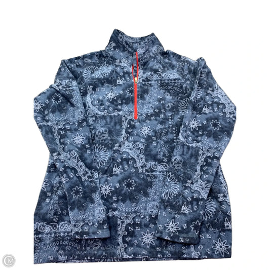 Sweatshirt Collar By Eddie Bauer In Blue, Size: L