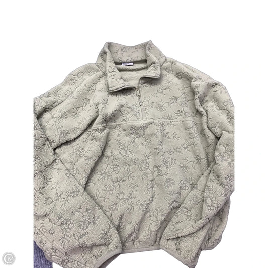 Sweatshirt Collar By Eddie Bauer In Green, Size: L