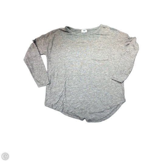 Top Long Sleeve By Old Navy In Grey, Size: M