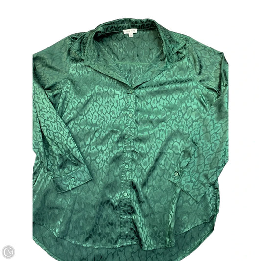 Top Long Sleeve By Floral & Ivy In Green, Size: L