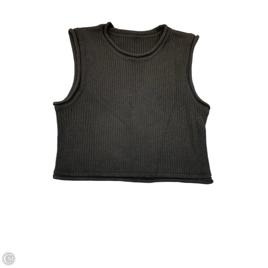 Sweater Short Sleeve By Clothes Mentor In Black, Size: L
