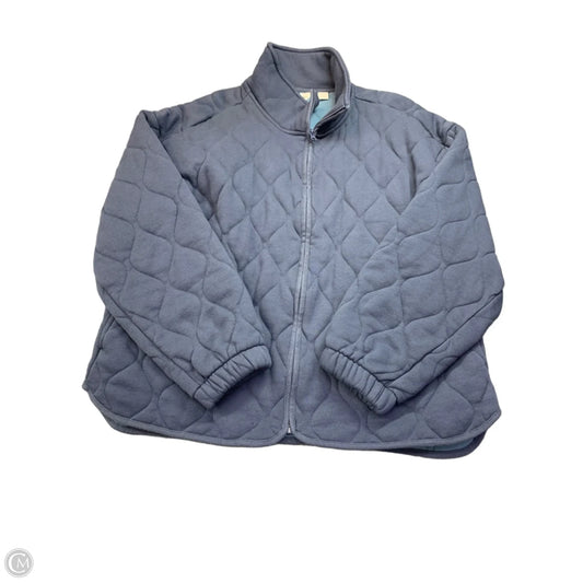 Jacket Puffer & Quilted By Lands End In Blue, Size: L