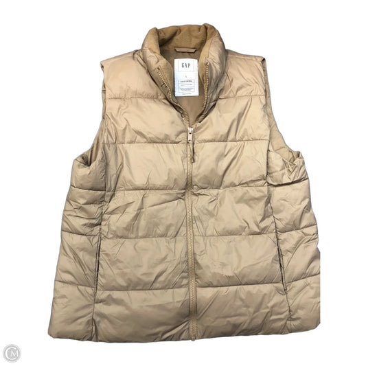 Vest Puffer & Quilted By Gap In Brown, Size: L